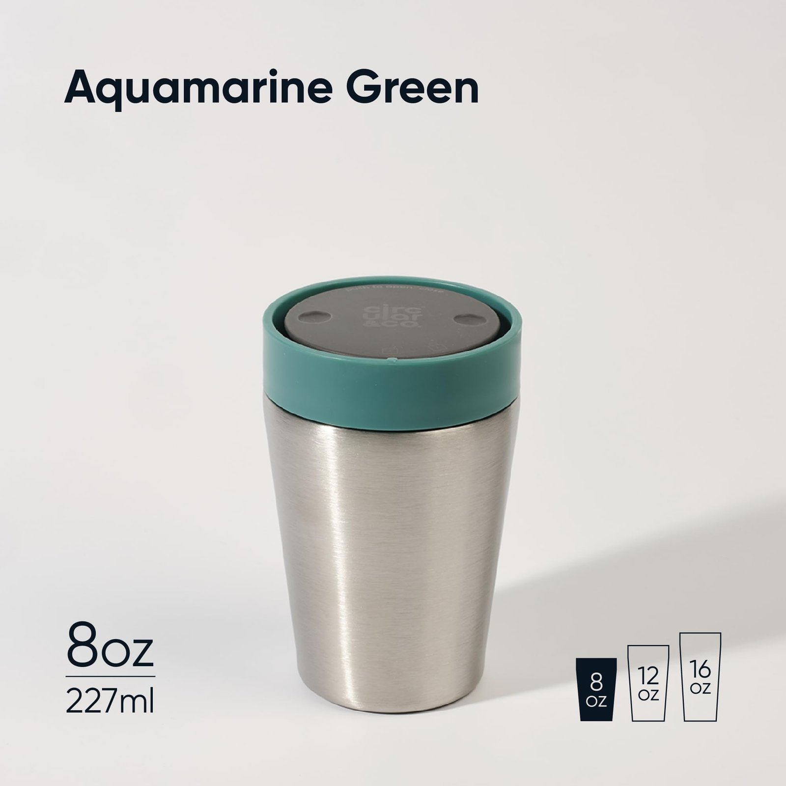 8 oz stainless steel travel mug