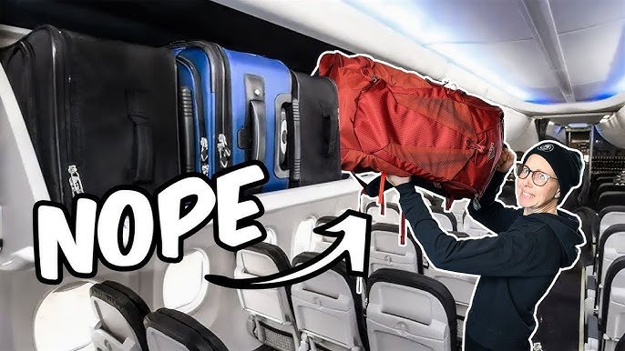 camping backpack as carry on airplane