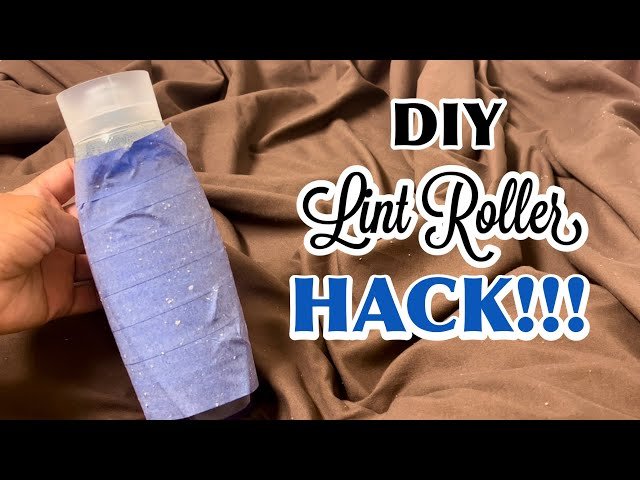 diy lint roller without tape