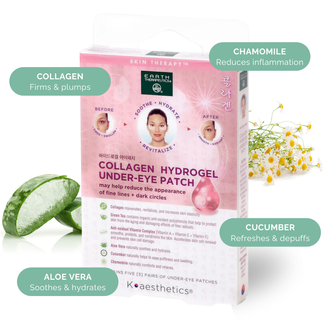 earth therapeutics hydrogel collagen eye mask