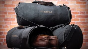 groomsmen duffle bags with shoe compartment