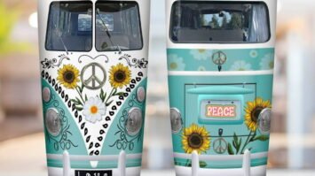 hippie van stainless steel tumbler