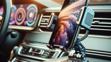 metal folding car phone holder