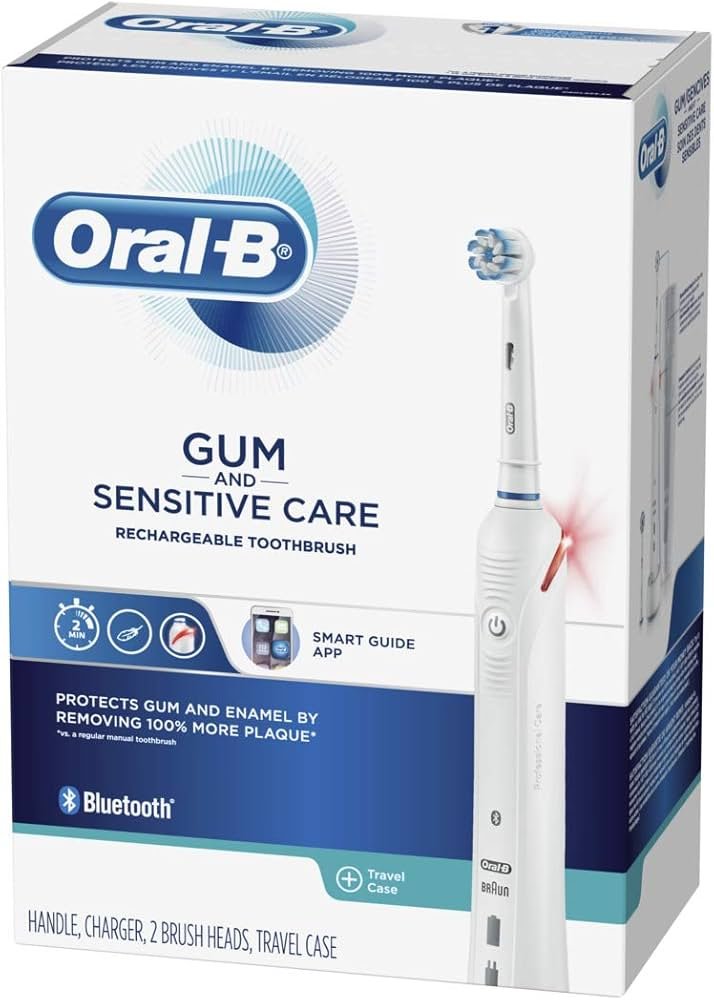 oral b sensitive gum electric toothbrush