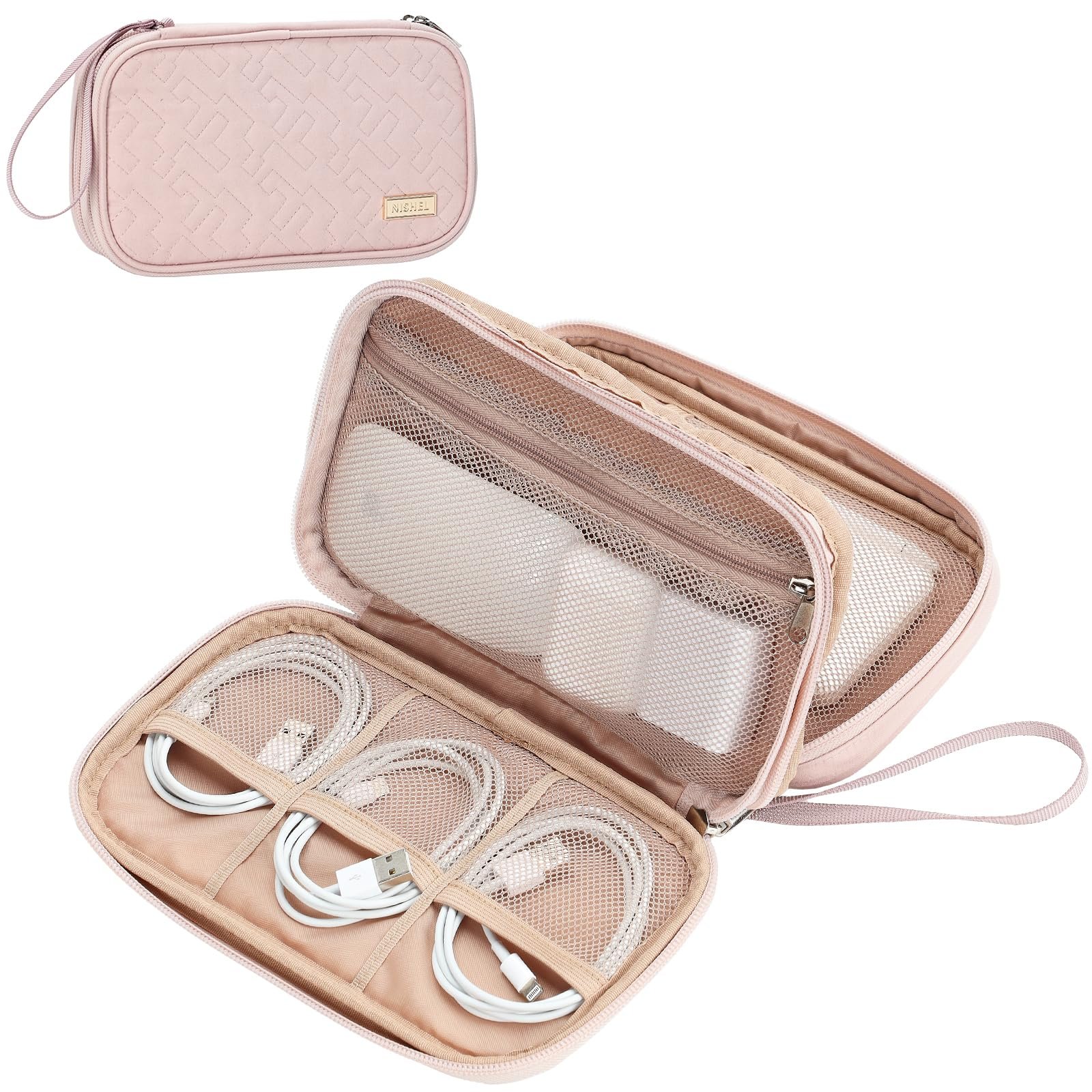 travel case for cables and chargers