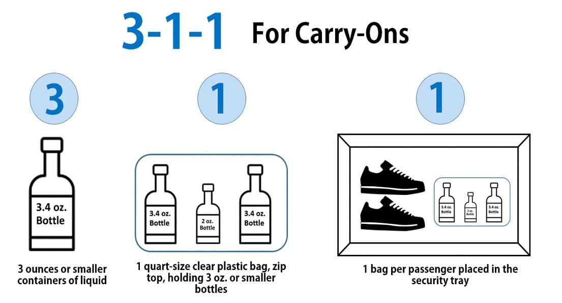 tsa size of liquid containers