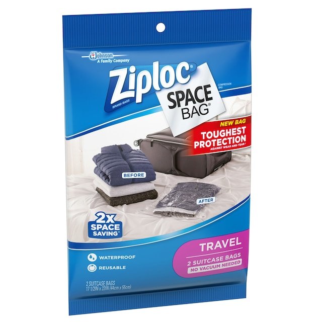 ziploc travel space bags no vacuum